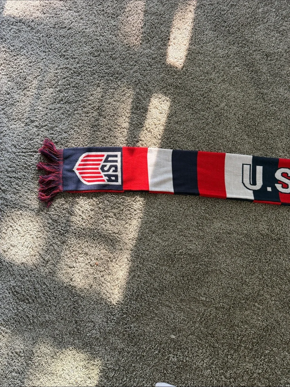 NEW! USA SOCCER “THE BEST OF U.S.” SCARF. UNISEX. ONE SIZE FITS ALL.